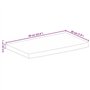 vidaXL Dessus de Table à Bord Vivant 60x20x2,5 cm Bois Massif manguier