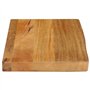 vidaXL Dessus de Table à Bord Vivant 60x20x2,5 cm Bois Massif manguier