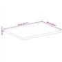 vidaXL Dessus de Table à Bord Vivant 70x60x2,5 cm Bois Massif manguier