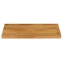 vidaXL Dessus de Table à Bord Vivant 80x60x2,5 cm Bois Massif manguier