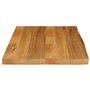 vidaXL Dessus de Table à Bord Vivant 80x60x2,5 cm Bois Massif manguier