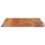 vidaXL Dessus de Table 60x60x2,5 cm carré Bois Massif Acacia, Dessus de Table carré, Dessus de Table à Manger, Planche de Rempla