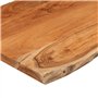 vidaXL Dessus de Table 60x60x2,5 cm carré Bois Massif Acacia, Dessus de Table carré, Dessus de Table à Manger, Planche de Rempla