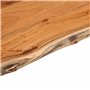vidaXL Dessus de Table 60x60x2,5 cm carré Bois Massif Acacia, Dessus de Table carré, Dessus de Table à Manger, Planche de Rempla