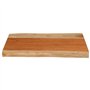 vidaXL Dessus de Table 50x40x3,8 cm rectangulaire Bois Massif d'acacia, Dessus de Table rectangulaire, Dessus de Table à Manger,