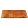 Dessus de table 60x60x3,8 cm carré bois massif d acacia