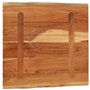 Dessus de table 60x60x3,8 cm carré bois massif d acacia