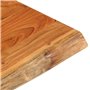 Dessus de table 60x60x3,8 cm carré bois massif d acacia
