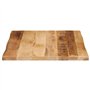 vidaXL Dessus de Table Bord Vivant 40x40x2,5 cm Bois de manguier Brut, Dessus de Table en Bois, Dessus de Table d'appoint, Dessu