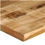 vidaXL Dessus de Table Bord Vivant 40x40x2,5 cm Bois de manguier Brut, Dessus de Table en Bois, Dessus de Table d'appoint, Dessu