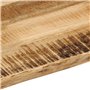 vidaXL Dessus de Table Bord Vivant 40x40x2,5 cm Bois de manguier Brut, Dessus de Table en Bois, Dessus de Table d'appoint, Dessu