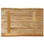 vidaXL Dessus de Table Bord Vivant 50x40x2,5 cm Bois de manguier Brut, Dessus de Table en Bois, Dessus de Table d'appoint, Dessu