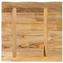 vidaXL Dessus de Table Bord Vivant 60x60x2,5 cm Bois de manguier Brut, Dessus de Table en Bois, Dessus de Table d'appoint, Dessu