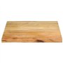 vidaXL Dessus de Table 40x40x2,5 cm Bord Vivant Bois Massif manguier, Dessus de Table en Bois, Dessus de Table d'appoint, Dessus
