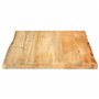 vidaXL Dessus de Table 40x40x2,5 cm Bord Vivant Bois Massif manguier, Dessus de Table en Bois, Dessus de Table d'appoint, Dessus