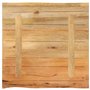 vidaXL Dessus de Table 40x40x2,5 cm Bord Vivant Bois Massif manguier, Dessus de Table en Bois, Dessus de Table d'appoint, Dessus