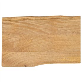 vidaXL Dessus de table rectangulaire en bois massif de manguier
