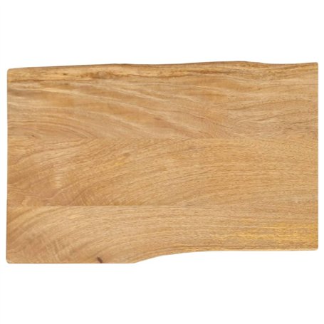 vidaXL Dessus de table rectangulaire en bois massif de manguier