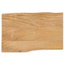 vidaXL Dessus de table rectangulaire en bois massif de manguier