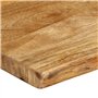 vidaXL Dessus de table rectangulaire en bois massif de manguier, 50x40x2,5 cm, brun clair, design rustique, pour intérieur, tabl