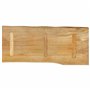 vidaXL Dessus de Table 80x40x2,5 cm Bord Vivant Bois Massif manguier, Dessus de Table en Bois, Dessus de Table d'appoint, Dessus