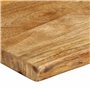 vidaXL Dessus de Table 80x40x2,5 cm Bord Vivant Bois Massif manguier, Dessus de Table en Bois, Dessus de Table d'appoint, Dessus