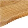 vidaXL Dessus de Table 80x40x2,5 cm Bord Vivant Bois Massif manguier, Dessus de Table en Bois, Dessus de Table d'appoint, Dessus