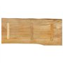 vidaXL Plateau de table en bois massif avec manche 100 x 40 x 2,5 cm, surface de table, plateau de table en bois, plateau de rec