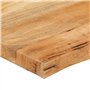 vidaXL Plateau de Table 70x60x2,5 cm Live Edge Bois Massif manguier, Dessus de Table en Bois, Dessus de Table d'appoint, Dessus 