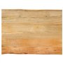 vidaXL Dessus de Table en Bois Massif de Manguier - 80x60x2