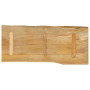 vidaXL Dessus de Table 100x40x3,8 cm Bord Vivant Bois Massif manguier, Dessus de Table en Bois, Dessus de Table d'appoint, Dessu