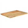 vidaXL Dessus de Table en Bois Massif de Manguier 70x60x3,8 cm à Bord Vivant - Table d'Appoint à Bord Vif