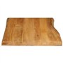 vidaXL Dessus de Table 80x60x2,5 cm Bord Vivant Bois Massif manguier
