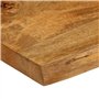 vidaXL Dessus de Table 80x60x2,5 cm Bord Vivant Bois Massif manguier
