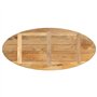 vidaXL Dessus de Table 90x40x2,5 cm Ovale Bois Massif de manguier