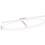 5 cm Ovale Bois Massif de manguier