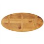 vidaXL Dessus de Table 100x40x2,5 cm Ovale Bois Massif de manguier