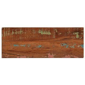 vidaXL Dessus de Table Rectangulaire en Bois Massif Récupéré 90x30x3