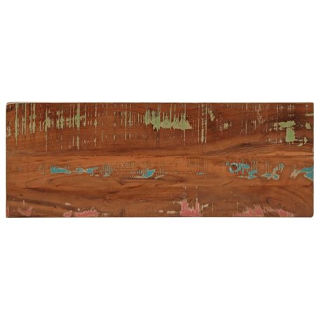 vidaXL Dessus de Table Rectangulaire en Bois Massif Récupéré 90x30x3