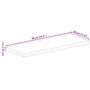vidaXL Dessus de Table Rectangulaire en Bois Massif Récupéré 90x30x3,8 cm - Pour Table Basse ou à Manger