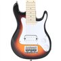vidaXL Guitare Électrique pour Enfants et Sac, Instrument de Musique pour Débutants avec Ceinture, Guitare avec Housse, Marron e