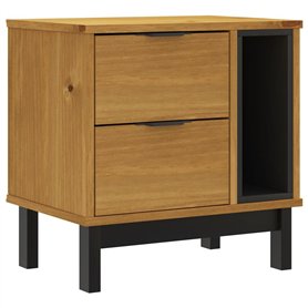 vidaXL Table de Chevet FLAM 49x35x50 cm Bois de pin Massif