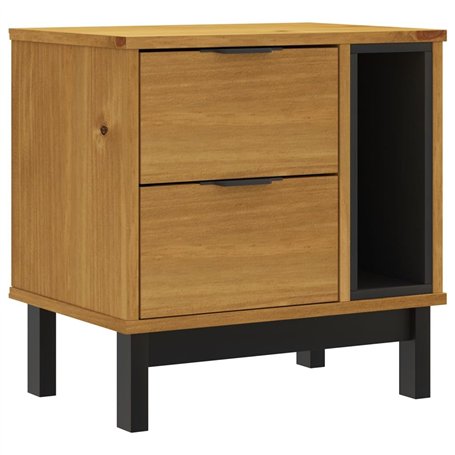 vidaXL Table de Chevet FLAM 49x35x50 cm Bois de pin Massif