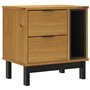 vidaXL Table de Chevet FLAM 49x35x50 cm Bois de pin Massif