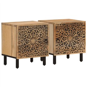 vidaXL Tables de Chevet 2 pcs