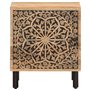 vidaXL Tables de Chevet 2 pcs, Armoires de Nuit avec Porte, Tables de Téléphone, Meubles de Rangement Chambre, Rétro, Bois de Ma