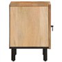 vidaXL Tables de Chevet 2 pcs, Armoires de Nuit avec Porte, Tables de Téléphone, Meubles de Rangement Chambre, Rétro, Bois de Ma