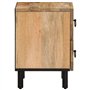 vidaXL Table de Chevet, Armoire de Nuit avec Tiroirs, Table de Téléphone, Meuble de Rangement Chambre Salon, Rétro, Bois de Mang