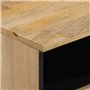 vidaXL Table de Chevet, Armoire de Nuit avec Tiroir, Table de Téléphone, Meuble de Rangement Chambre Salon, Rétro, Bois de Mangu