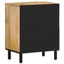 vidaXL Table de Chevet, Armoire de Nuit avec Tiroirs, Table de Télévision, Meuble de Rangement Chambre, Rétro, Bois de Manguier 